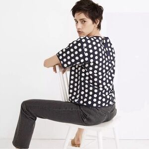 Madewell dot top in blouse